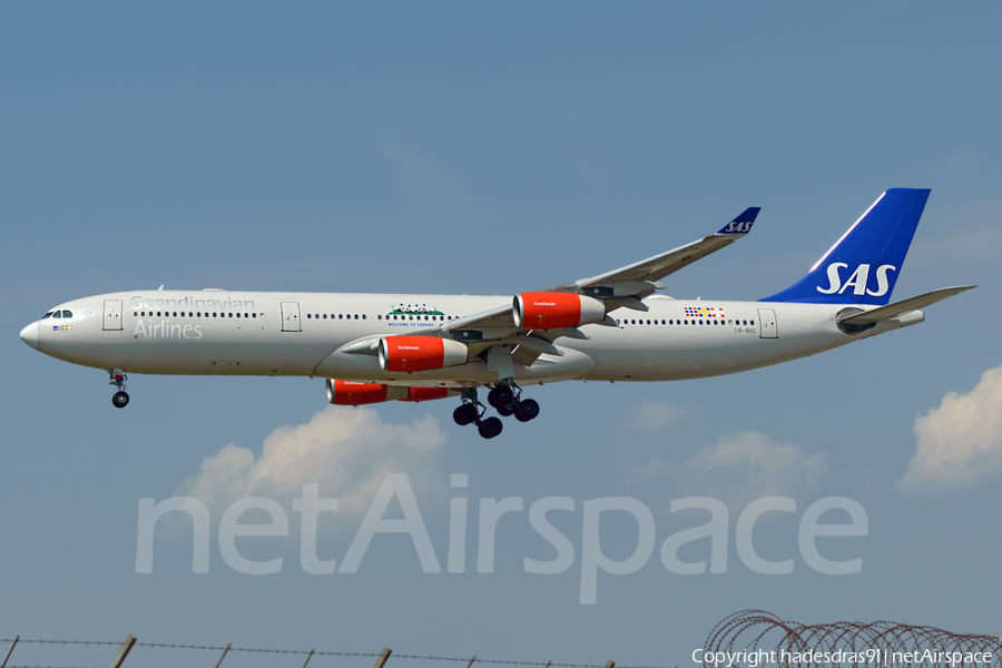 SAS - Scandinavian Airlines Airbus A340-313X (LN-RKG) | Photo 339107