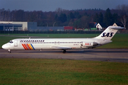 SAS - Scandinavian Airlines McDonnell Douglas DC-9-41 (LN-RLX) at  Hamburg - Fuhlsbuettel (Helmut Schmidt), Germany