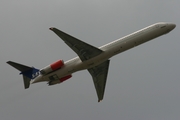 SAS - Scandinavian Airlines McDonnell Douglas MD-81 (LN-ROM) at  Dusseldorf - International, Germany