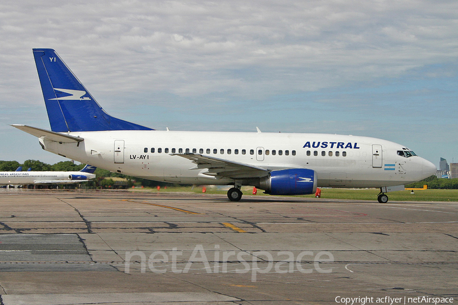 Austral Lineas Aereas Boeing 737-528 (LV-AYI) | Photo 154257