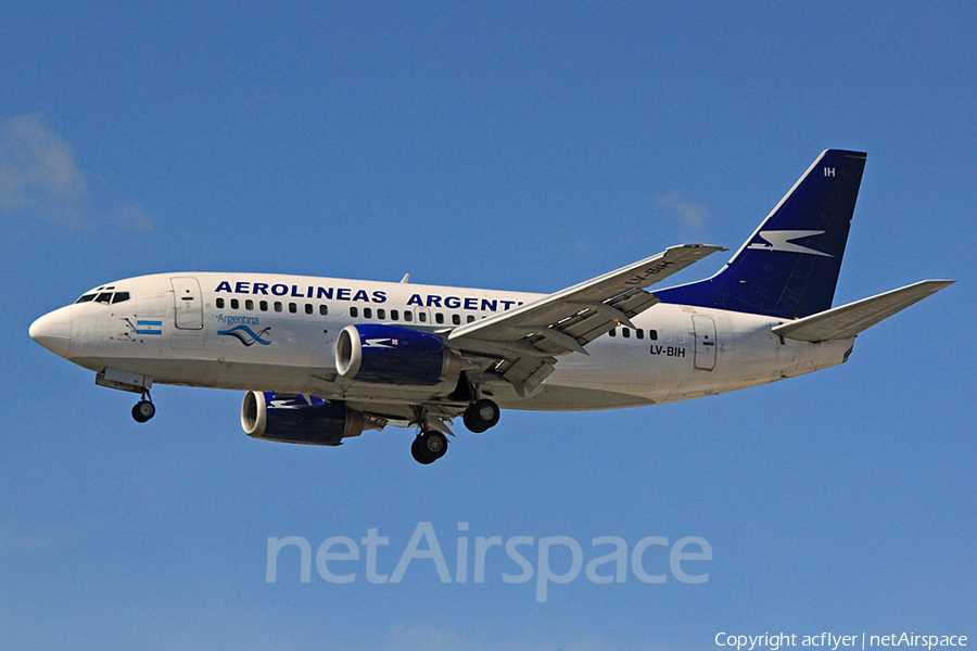 Aerolineas Argentinas Boeing 737-53A (LV-BIH) | Photo 164716