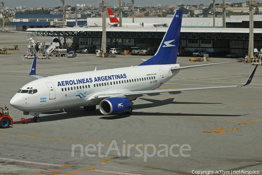 Aerolineas Argentinas Boeing 737-73V (LV-CBS) | Photo 155516