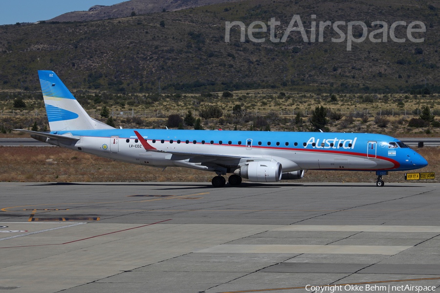 Austral Lineas Aereas Embraer ERJ-190AR (ERJ-190-100IGW) (LV-CDZ) | Photo 228246