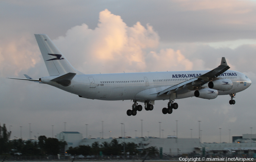 Aerolineas Argentinas Airbus A340-312 (LV-CEK) | Photo 1179
