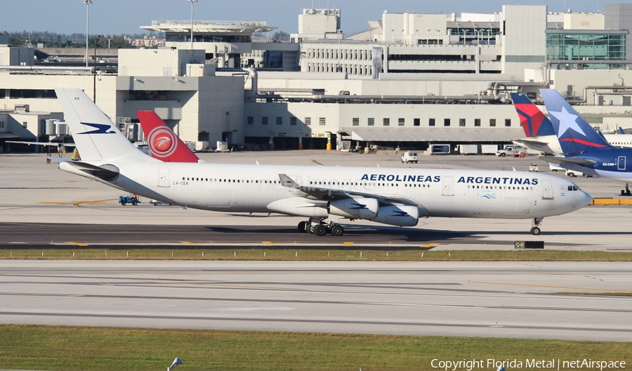 Aerolineas Argentinas Airbus A340-312 (LV-CEK) | Photo 549189