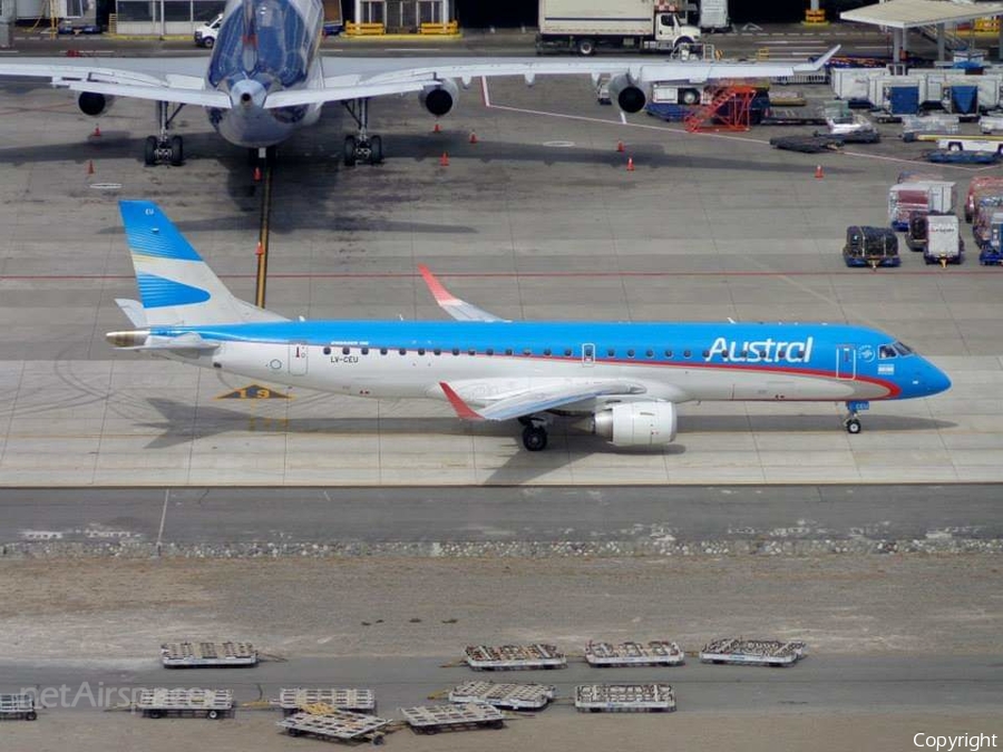 Austral Lineas Aereas Embraer ERJ-190AR (ERJ-190-100IGW) (LV-CEU) | Photo 442382
