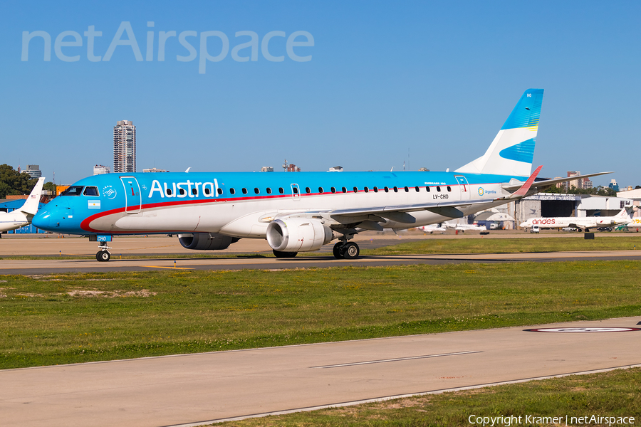 Austral Lineas Aereas Embraer ERJ-190AR (ERJ-190-100IGW) (LV-CHO) | Photo 677279