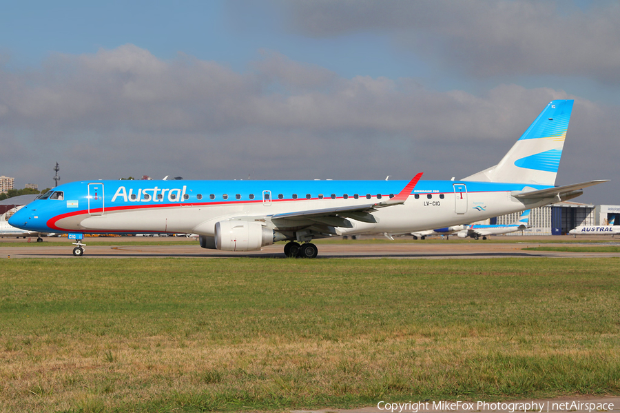 Austral Lineas Aereas Embraer ERJ-190AR (ERJ-190-100IGW) (LV-CIG) | Photo 115518
