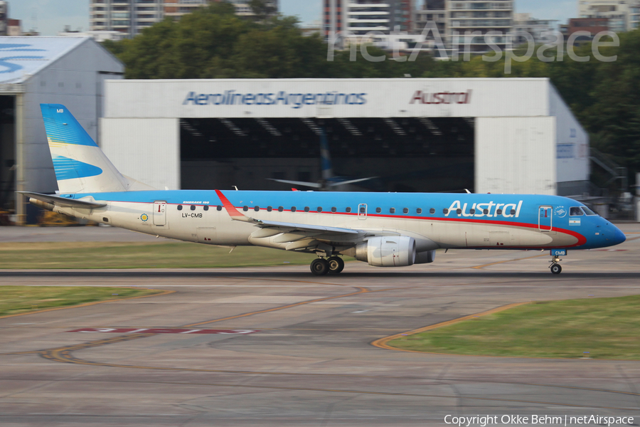 Austral Lineas Aereas Embraer ERJ-190AR (ERJ-190-100IGW) (LV-CMB) | Photo 231358