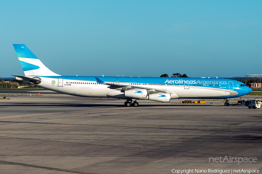 Aerolineas Argentinas Airbus A340-313X (LV-CSD) | Photo 484761
