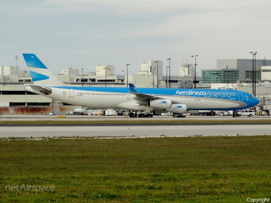 Aerolineas Argentinas Airbus A340-313X (LV-CSD) | Photo 34284