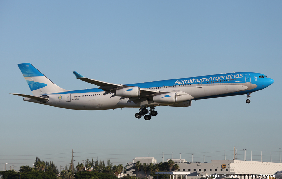 Aerolineas Argentinas Airbus A340-313X (LV-CSE) | Photo 32959