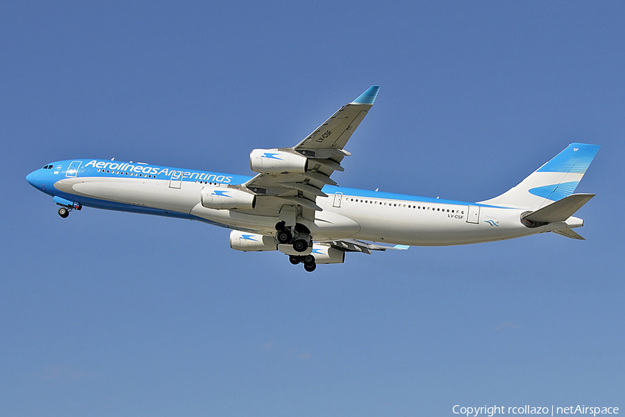 Aerolineas Argentinas Airbus A340-313X (LV-CSF) | Photo 120380
