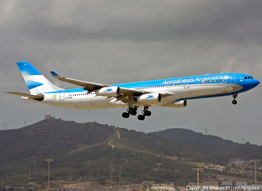 Aerolineas Argentinas Airbus A340-313X (LV-CSX) | Photo 75159