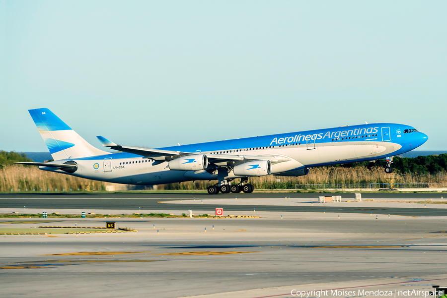 Aerolineas Argentinas Airbus A340-313X (LV-CSX) | Photo 108206