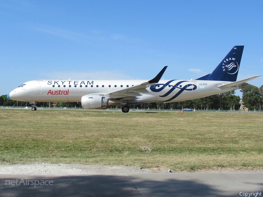 Austral Lineas Aereas Embraer ERJ-190AR (ERJ-190-100IGW) (LV-FPS) | Photo 201570