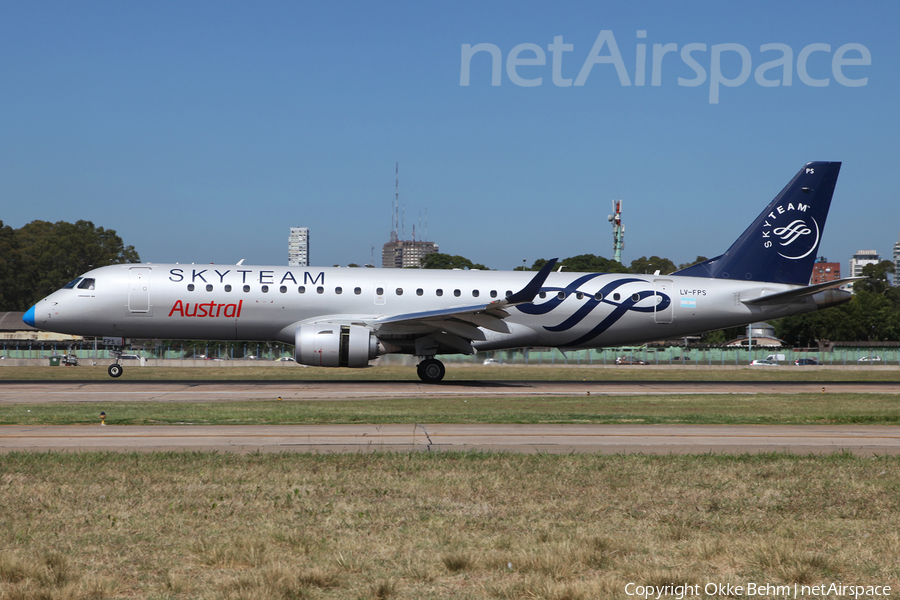 Austral Lineas Aereas Embraer ERJ-190AR (ERJ-190-100IGW) (LV-FPS) | Photo 231360