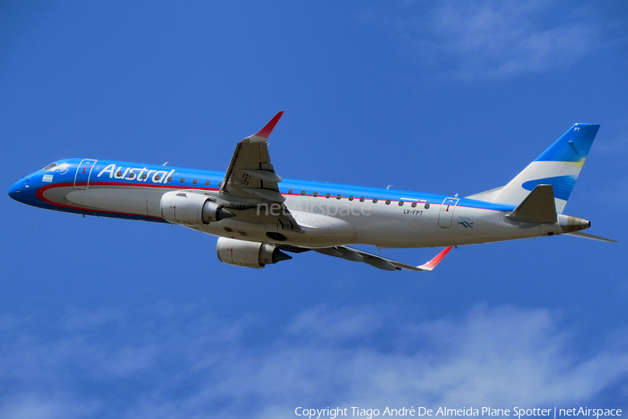 Austral Lineas Aereas Embraer ERJ-190AR (ERJ-190-100IGW) (LV-FPT) | Photo 331180