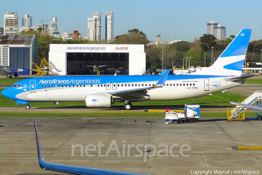 Aerolineas Argentinas Boeing 737-8BK (LV-FSK) | Photo 155115