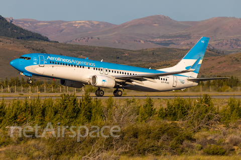 Aerolineas Argentinas Boeing 737-8SH (LV-FVO) at  Bariloche - Teniente Luis Candelaria International, Argentina