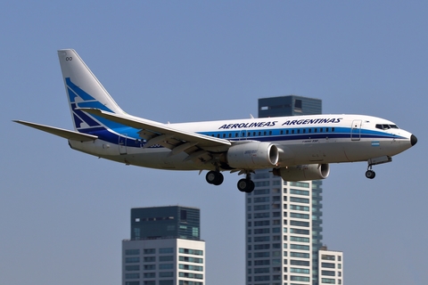 Aerolineas Argentinas Boeing 737-7BD (LV-GOO) at  Buenos Aires - Jorge Newbery Airpark, Argentina