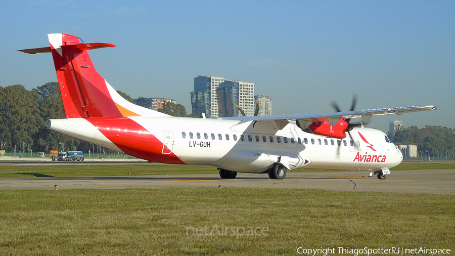 Avianca Argentina ATR 72-600 (LV-GUH) | Photo 335982
