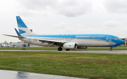 Aerolineas Argentinas Boeing 737-887 (LV-GVC) at  Buenos Aires - Jorge Newbery Airpark, Argentina