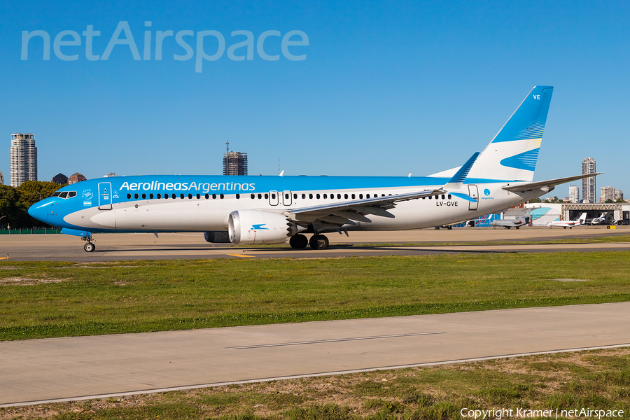 Aerolineas Argentinas Boeing 737-8 MAX (LV-GVE) | Photo 677278