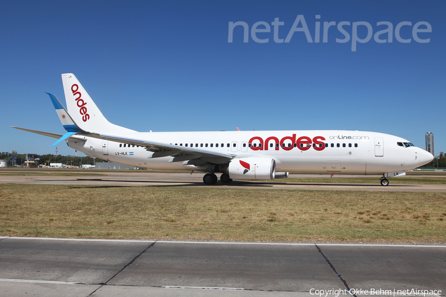 Andes Líneas Aéreas Boeing 737-8K5 (LV-HLK) | Photo 229926
