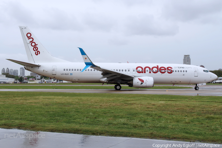 Andes Líneas Aéreas Boeing 737-8K5 (LV-HLK) | Photo 270866