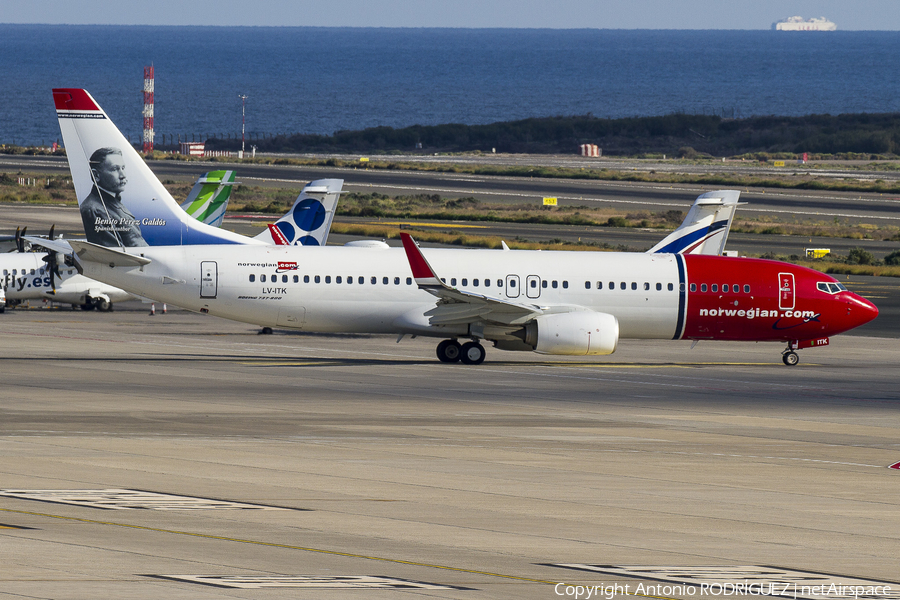 Norwegian Air Argentina Boeing 737-8JP (LV-ITK) | Photo 287407