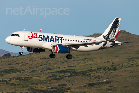 JetSMART Argentina Airbus A320-232 (LV-KFX) at  Bariloche - Teniente Luis Candelaria International, Argentina
