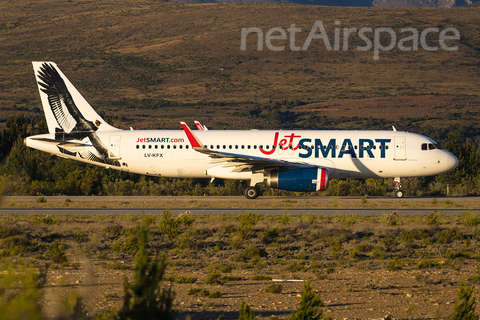 JetSMART Argentina Airbus A320-232 (LV-KFX) at  Bariloche - Teniente Luis Candelaria International, Argentina