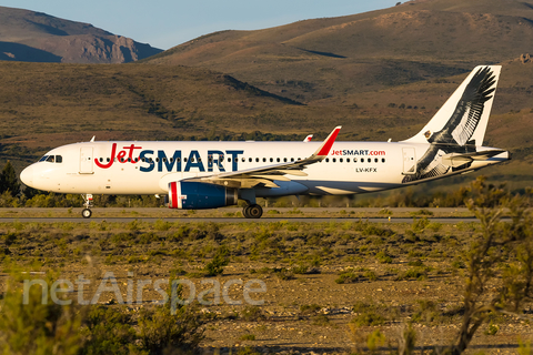 JetSMART Argentina Airbus A320-232 (LV-KFX) at  Bariloche - Teniente Luis Candelaria International, Argentina