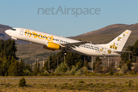 Flybondi Boeing 737-8Q8 (LV-KJF) at  Bariloche - Teniente Luis Candelaria International, Argentina