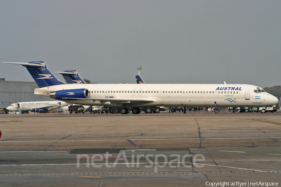 Austral Lineas Aereas McDonnell Douglas MD-83 (LV-VAG) | Photo 154041