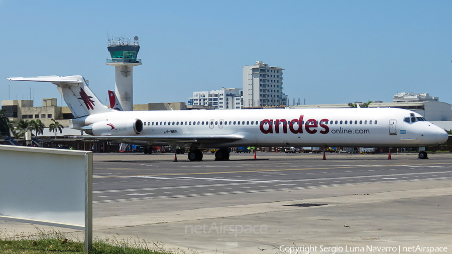 Andes Líneas Aéreas McDonnell Douglas MD-83 (LV-WGN) | Photo 393668