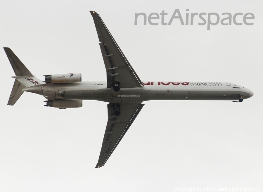 Andes Líneas Aéreas McDonnell Douglas MD-83 (LV-WGN) | Photo 206661