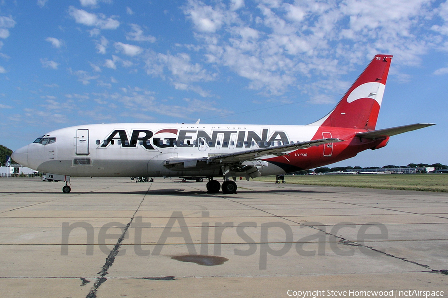 ARG - Linea Privada Argentina Boeing 737-204(Adv) (LV-YXB) | Photo 50360