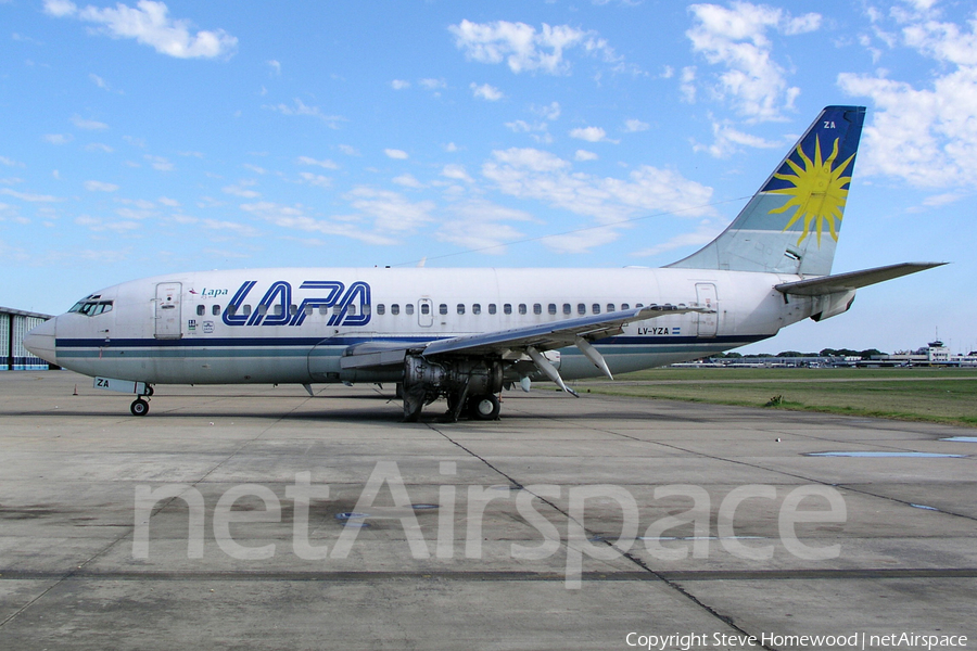 LAPA - Lineas Aereas Privadas Argentinas Boeing 737-204(Adv) (LV-YZA) | Photo 50361