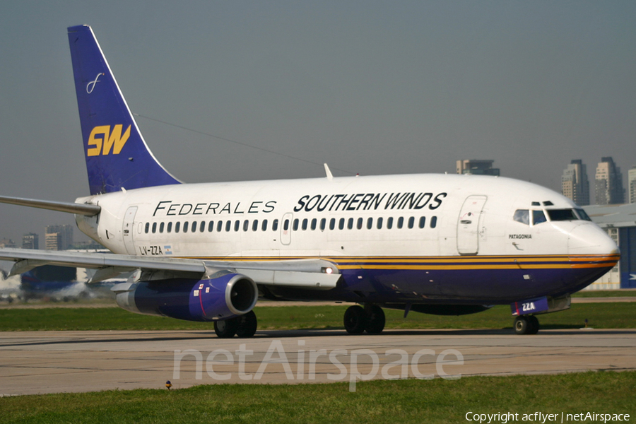 Southern Winds Airlines Boeing 737-205(Adv) (LV-ZZA) | Photo 154059