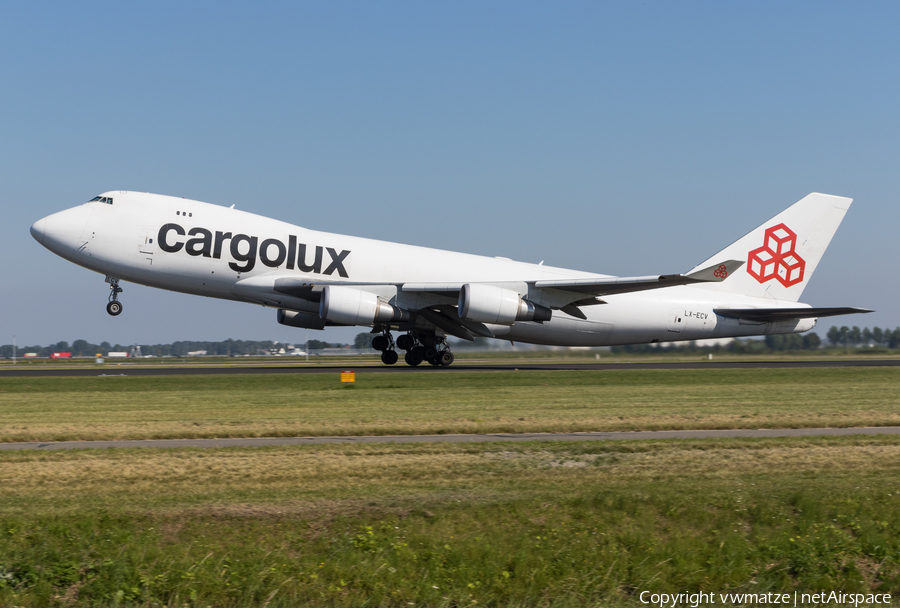 Cargolux Boeing 747-4HQ(ERF) (LX-ECV) | Photo 418948