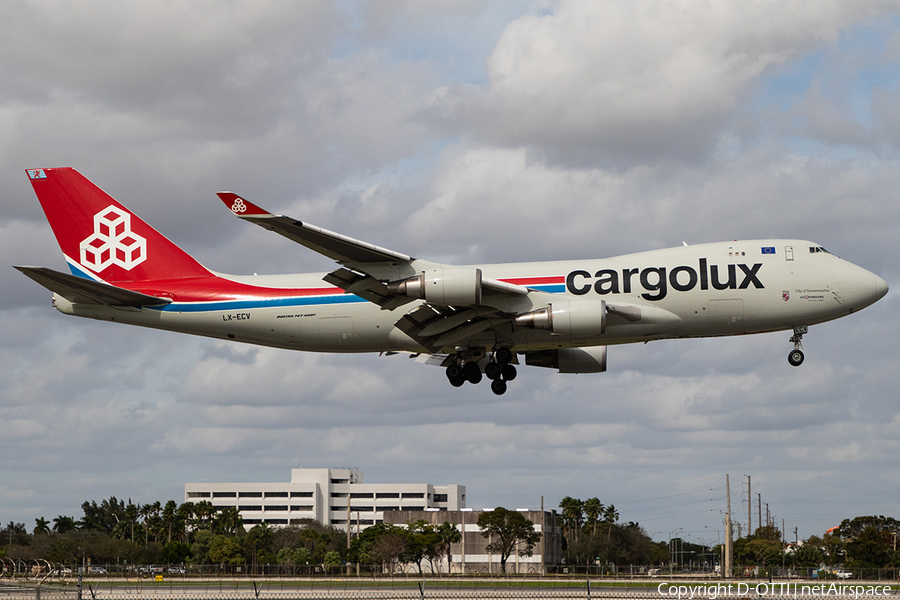 Cargolux Boeing 747-4HQ(ERF) (LX-ECV) | Photo 612528