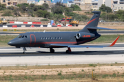 Global Jet Luxembourg Dassault Falcon 2000LX (LX-EVM) at  Luqa - Malta International, Malta