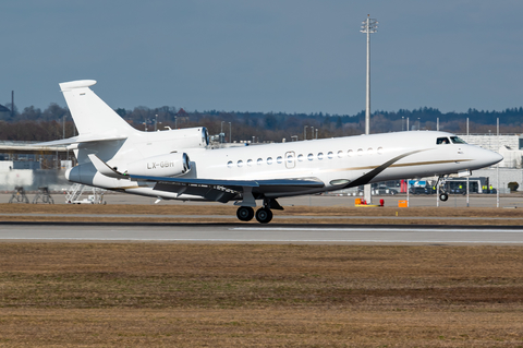 Luxaviation Dassault Falcon 8X (LX-GBH) at  Munich, Germany