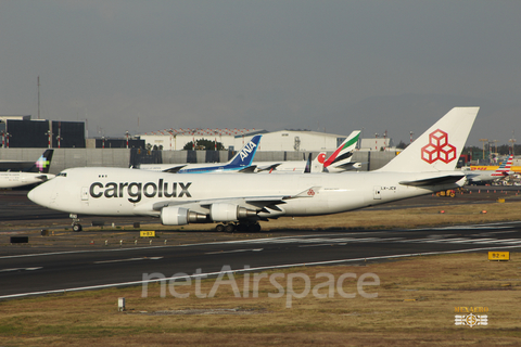 Cargolux Boeing 747-4EV(ERF) (LX-JCV) at  Mexico City - Lic. Benito Juarez International, Mexico