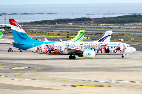 Luxair Boeing 737-8C9 (LX-LBA) at  Gran Canaria, Spain