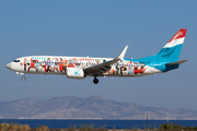 Luxair Boeing 737-8C9 (LX-LBA) at  Rhodes, Greece