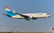 Luxair Boeing 737-86J (LX-LBB) at  Erfurt-Weimar, Germany