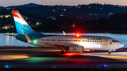 Luxair Boeing 737-7K2 (LX-LBR) at  Corfu - International, Greece